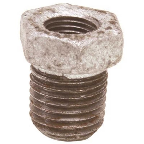 Proplus 3/8 x 1/4 Galvanized Malleable Bushing Silver 44240